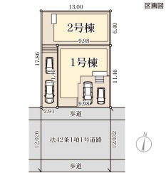 リーブルガーデン南城市つきしろ3期の区画図