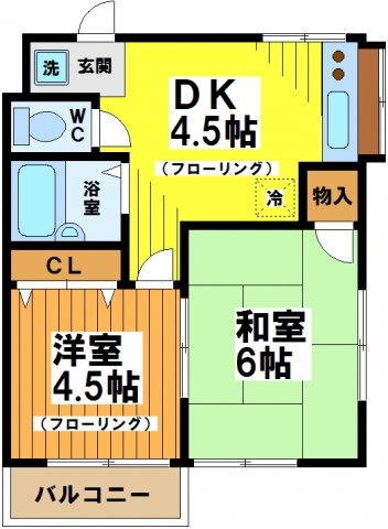 【間取り】 | エバグリーン浜田山