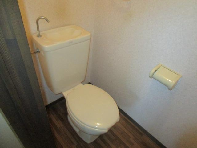 ルミエール二番館のトイレ|落ち着いた色調のトイレです