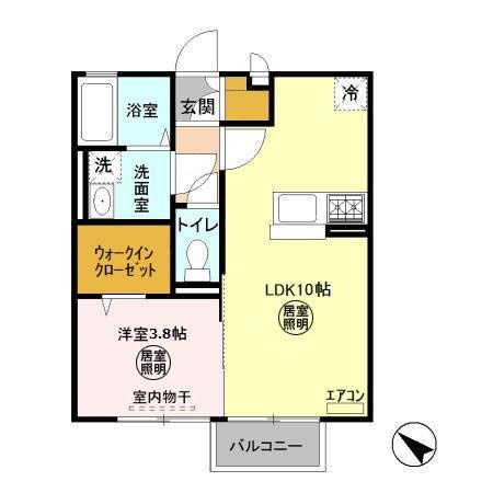フラットフォンテーヌの間取り|間取図