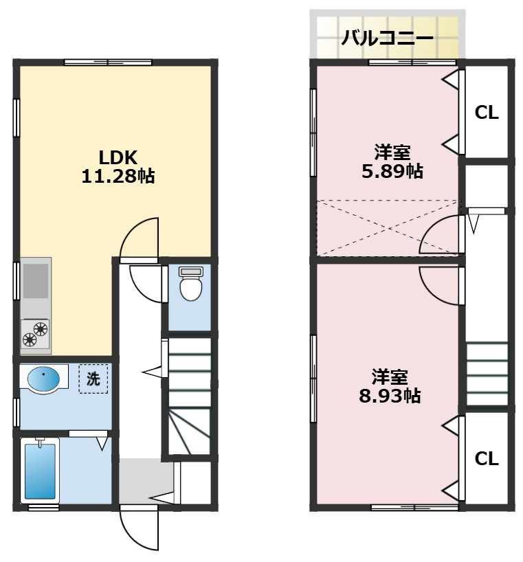 湘南山手テラスハウスⅡの間取り