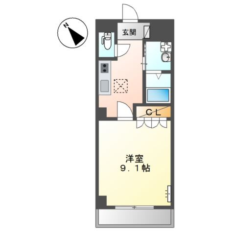 サニーヒルズ　Ｍの間取り