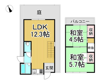 【間取り】 | 川西市久代５丁目11の9　中古戸建