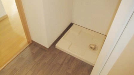 セントヒルズ西船橋|洗濯機置き場上部に収納棚あり