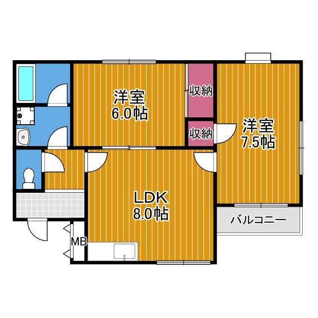 清久ハイツの間取り