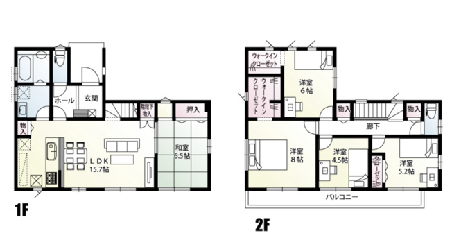 【間取り】 | 加須市北下新井8区画　新築戸建　全8棟　5号棟