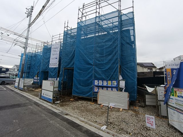 八潮市　八潮7丁目　新築戸建　全5棟の前面道路含む現地写真|前面道路含む現地写真です