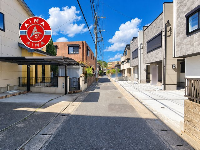 福岡市西区横浜1丁目第6-3棟（1号棟）　の前面道路含む現地写真|前面道路です。