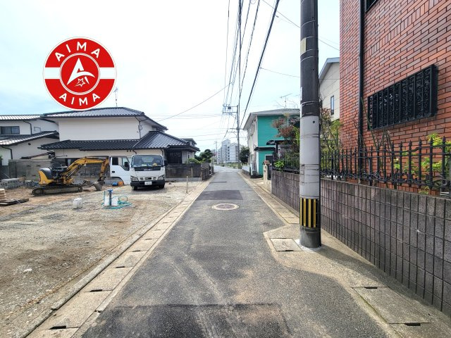 福岡市西区横浜1丁目第6-3棟（2号棟）　の前面道路含む現地写真|前面道路です。