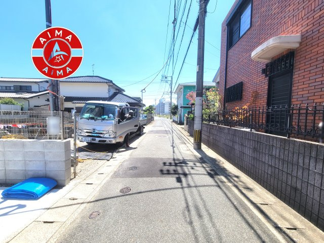 福岡市西区横浜1丁目第6-3棟（3号棟）　の前面道路含む現地写真|前面道路です。