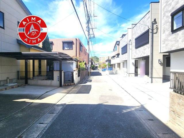福岡市西区横浜1丁目第6-3棟（3号棟）　の前面道路含む現地写真|前面道路です。