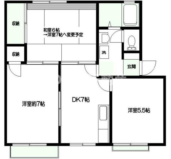 【間取り】 | 寺ノ上サニーコート　Ⅱ