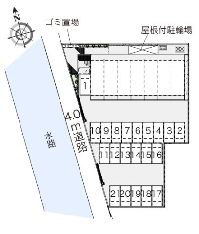 レオパレスルーチェ４の区画図