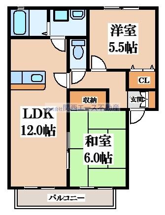 【間取り】 | クイーンズヒルD