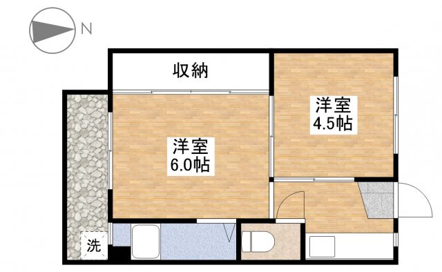 ビレッジハウス郷地9号棟の間取り