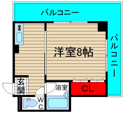 エクセル難波の間取り