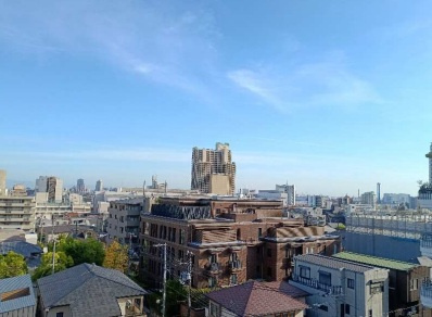 【展望】 | 住吉パームス | 最上階、東南角部屋、陽当たり・通風・眺望良好 、2部屋のコネクティングルーム