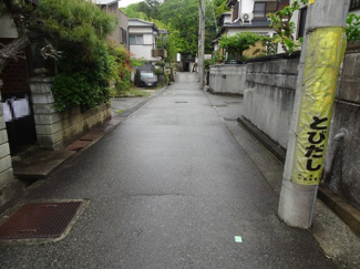 【前面道路含む現地写真】 | 川西市東畦野2丁目12の11　建築条件無土地