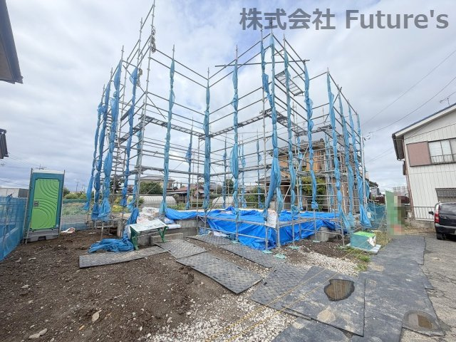 三郷市駒形　新築戸建　全1棟の外観|敷地面積142.26平米（約43.03坪）の整形地