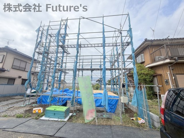 三郷市駒形　新築戸建　全1棟の外観|現地の写真になります。