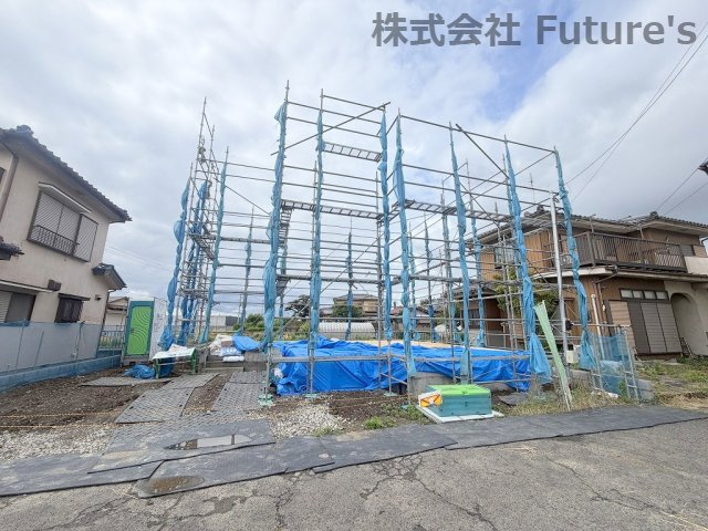 三郷市駒形　新築戸建　全1棟の外観|現地の写真になります。