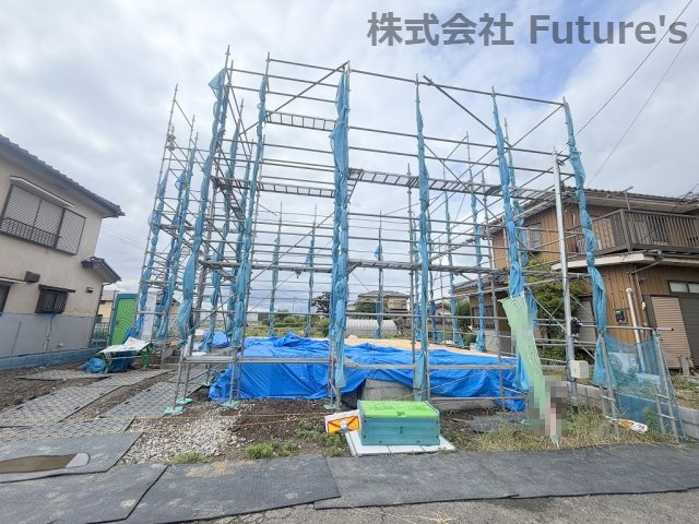 三郷市駒形　新築戸建　全1棟の外観|現地の写真になります。