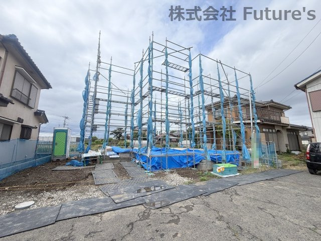 三郷市駒形　新築戸建　全1棟の外観|現地の写真になります。