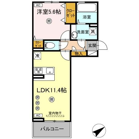 カーサ　ミーア 八代の間取り