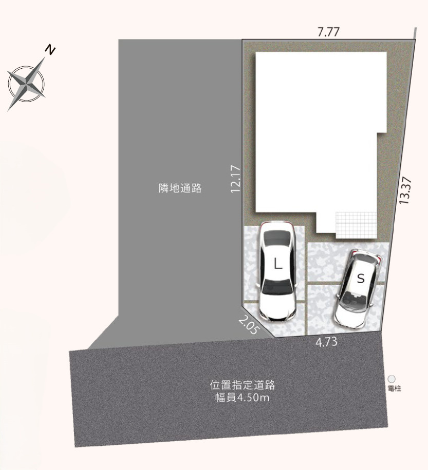 静岡市駿河区東新田二丁目11期　全1棟の区画図