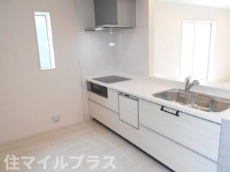 【キッチン】 | 郡山市安積町南長久保1丁目新築一戸建て3棟 | きれいなキッチンです