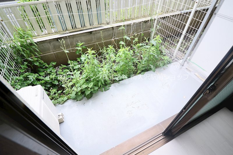 専用庭が付いているベランダ！