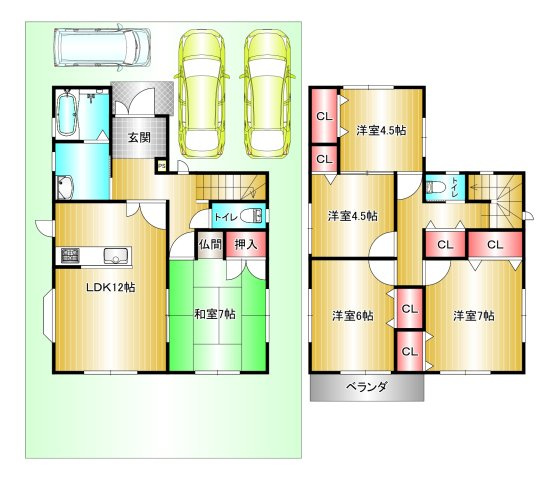 ふじと台　戸建住宅の間取り