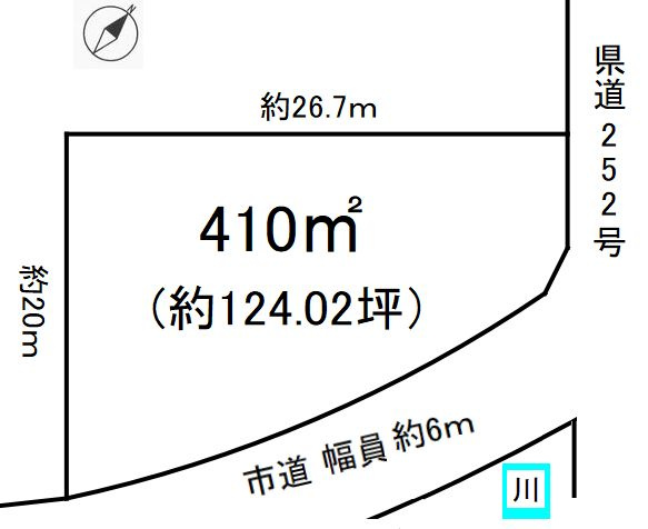 知多市岡田美里町の土地図