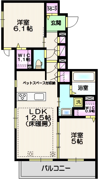 ｃｏｒｔｅｓｉａの間取り