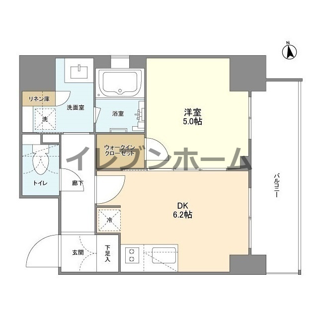 エステムコート北堀江Ⅱの間取り