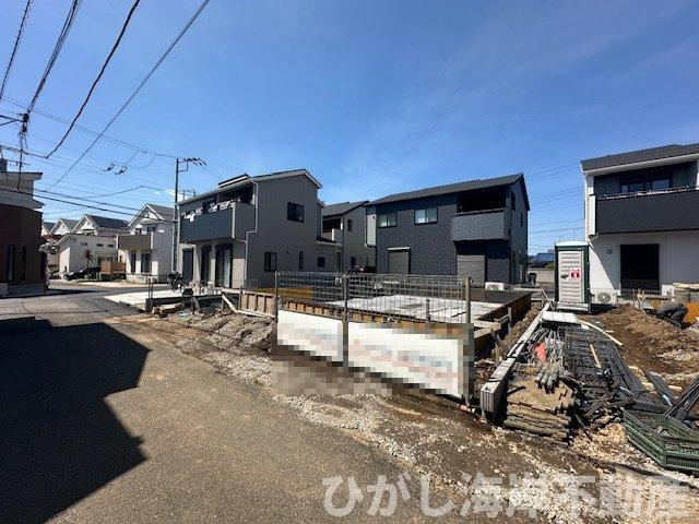茅ヶ崎市松尾　新築戸建　全6棟の外観|5月2日撮影　建築中　現地外観