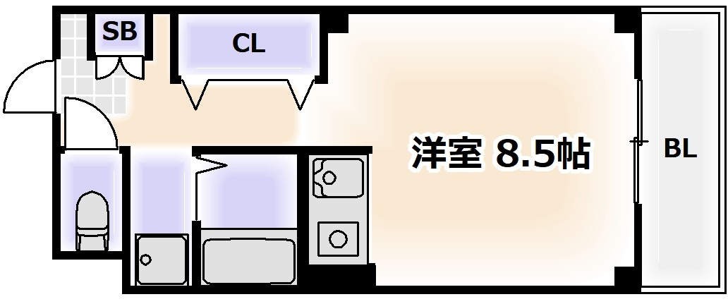 パークシティ長居の間取り