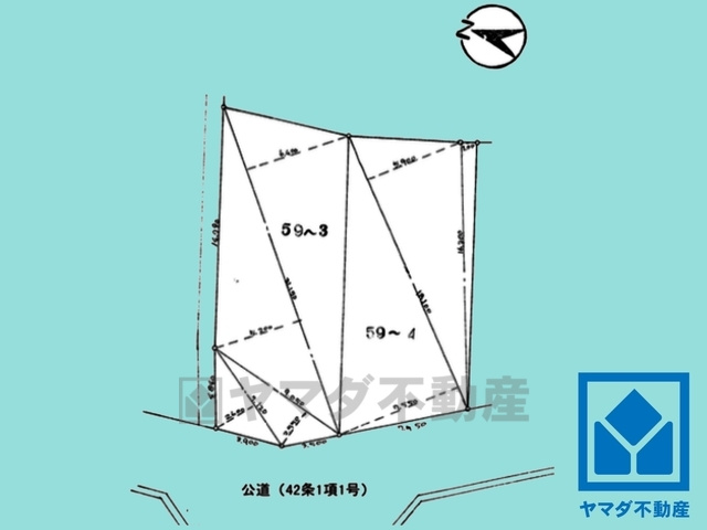 西宮市西平町の土地図