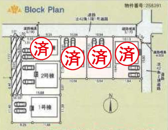 高崎市箕郷町白川の区画図
