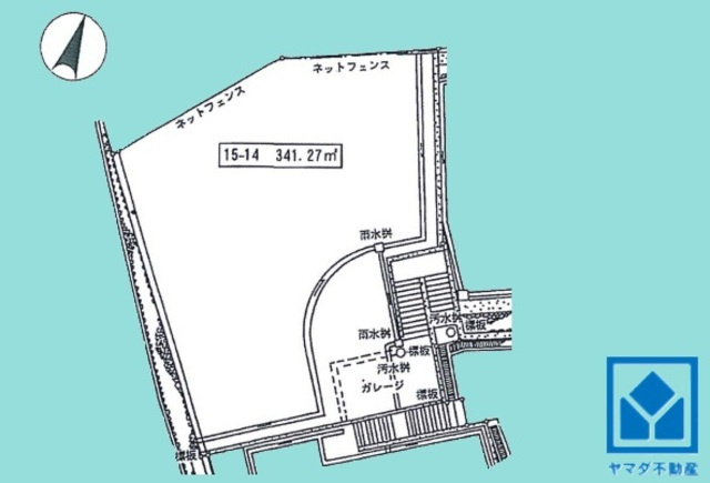 西宮市甲陽園東山町の土地図