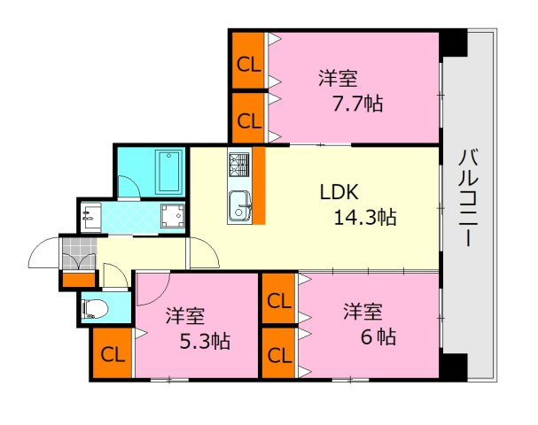 【間取り】 | ウイング宝町ファイブ