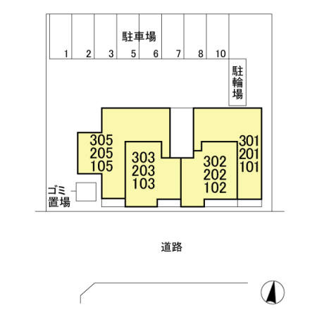 グランメゾン花の区画図