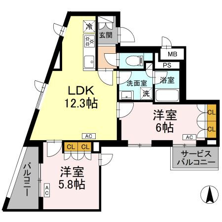 【間取り】 | ロイジェント上板橋