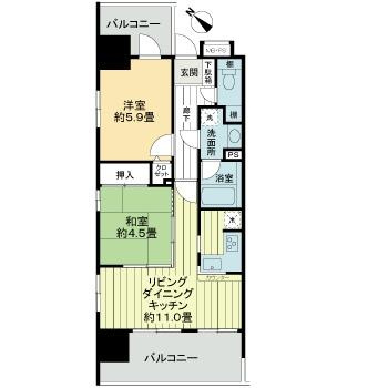 ライオンズステーションプラザ相模大野の間取り
