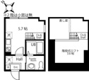 【間取り】 | ロフト付き！設備充実のワンルーム！