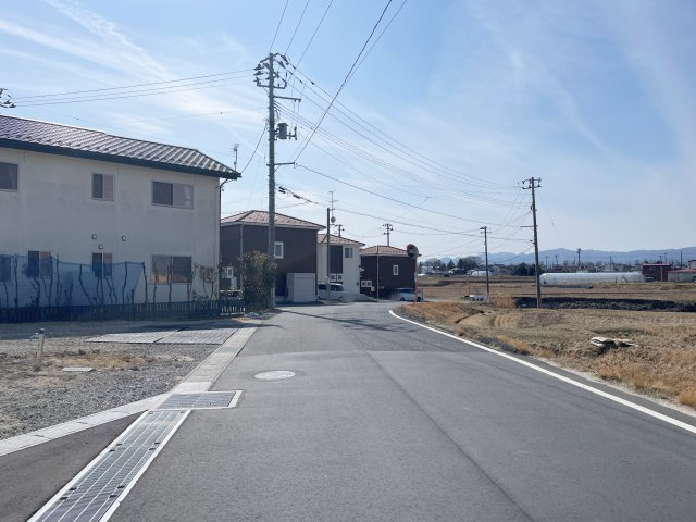 新築戸建・新築建売　郡山市東原1期　富田東小・富田中の前面道路含む現地写真