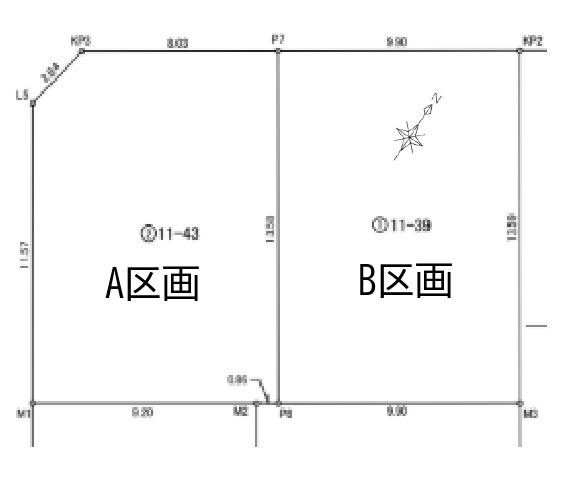 敷地面積40坪　売地　川越市広栄町