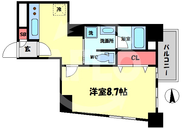 willDo南森町の間取り|willDo南森町　間取り