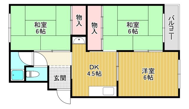 【間取り】 | 大宮第3コーポB棟