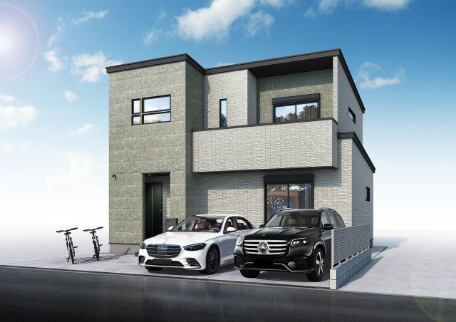 【外観】 | マイタウン寝屋川市木田町　プレミアム◇◆限定1区画での販売！◇◆ | 【現地写真】
広々間口約9.8ｍなので、駐車２台可能♪
スーパー・ドラッグストア徒歩5分圏内♪